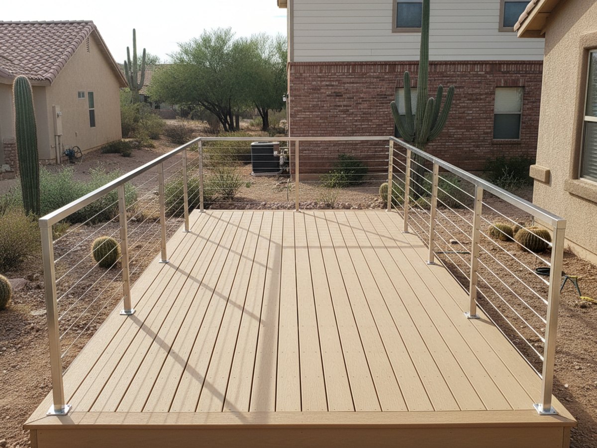 Composite Decking Installation completed by Aim High Deck Co in Scottsdale, AZ